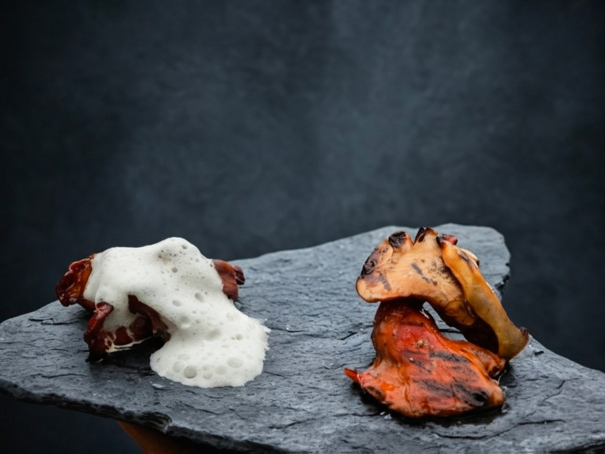 Duo plating on dark slate